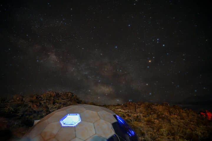 Milky Way over Space Cowboys – dark-sky stargazing, Terlingua TX