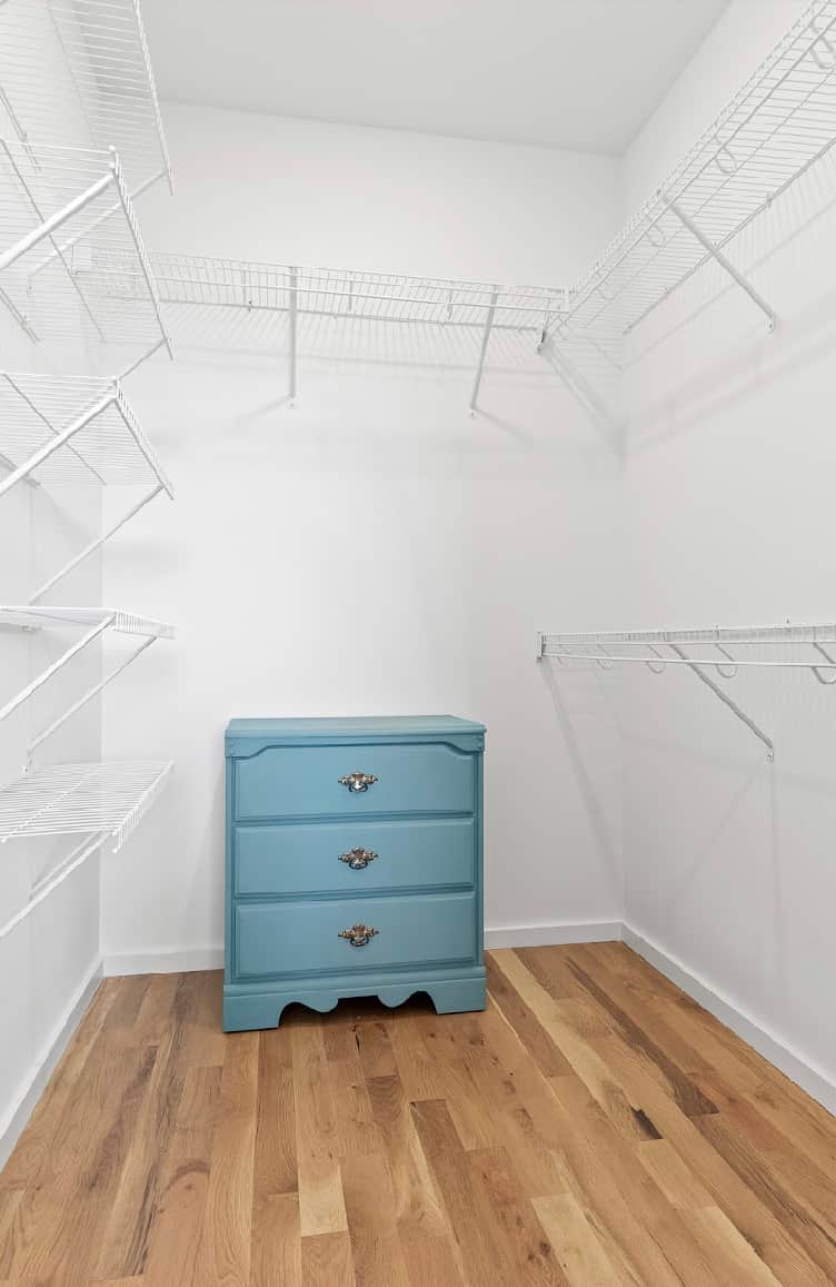 Spacious walk-in closet in Bedroom 1