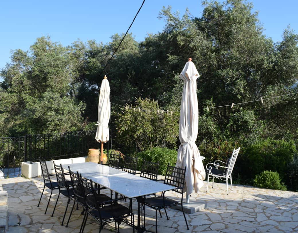 Outdoor dining area