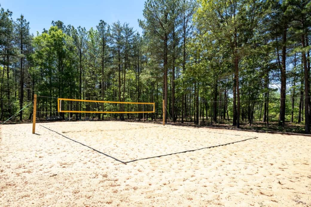 Beach volleyball court