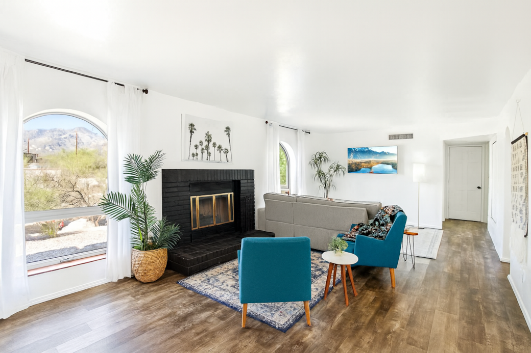 Living room and sitting area