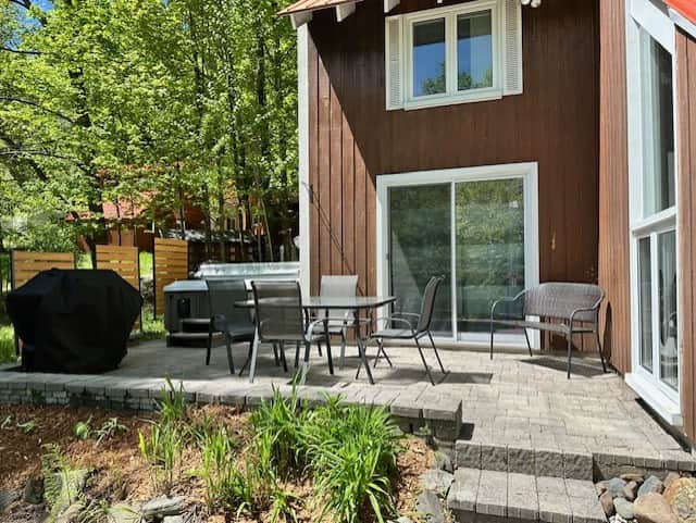Terrasse, extérieur, été