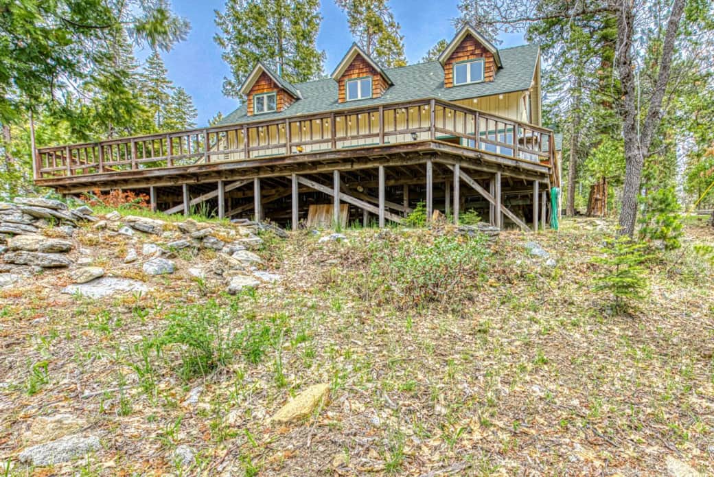 Large Deck and View from Back of the Cabin