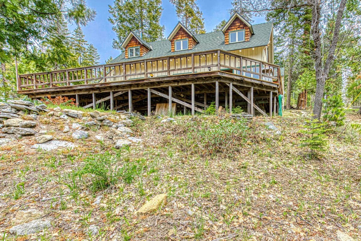 Large Deck and View from Back of the Cabin