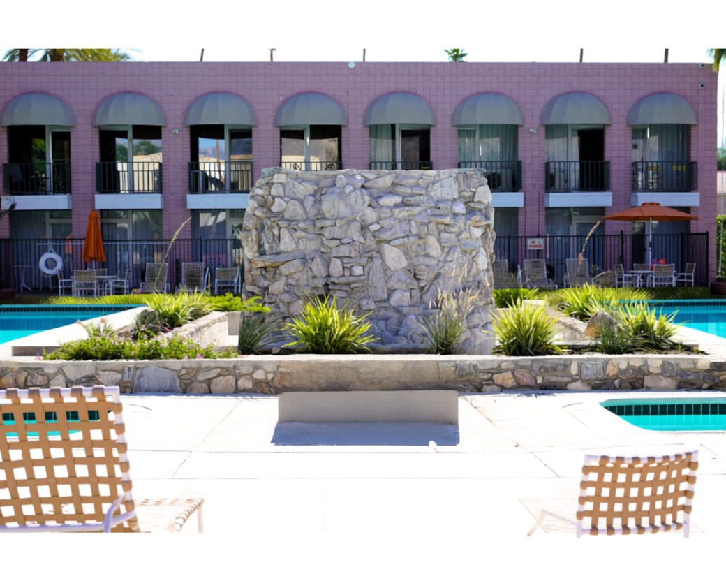 Soak up the sun in the main pool area