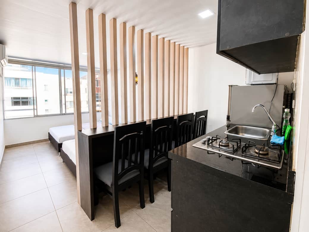 Cocina y barra americana