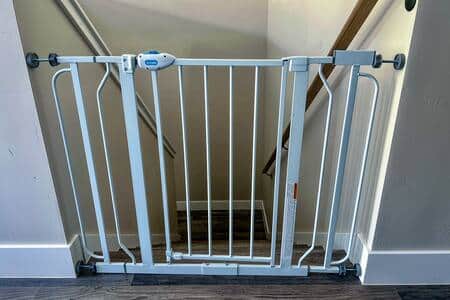 Safety gate provided (stored in laundry room when not in use).