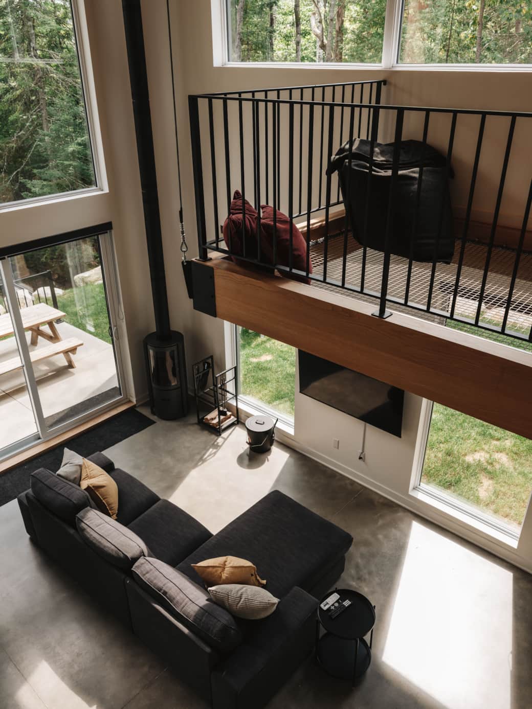 Filet suspendu salon