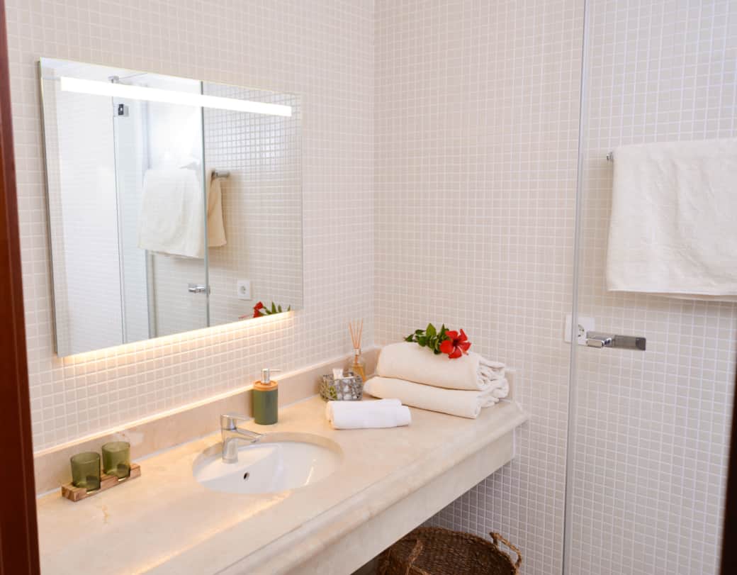 Guest bathroom with shower Guest bathroom with shower