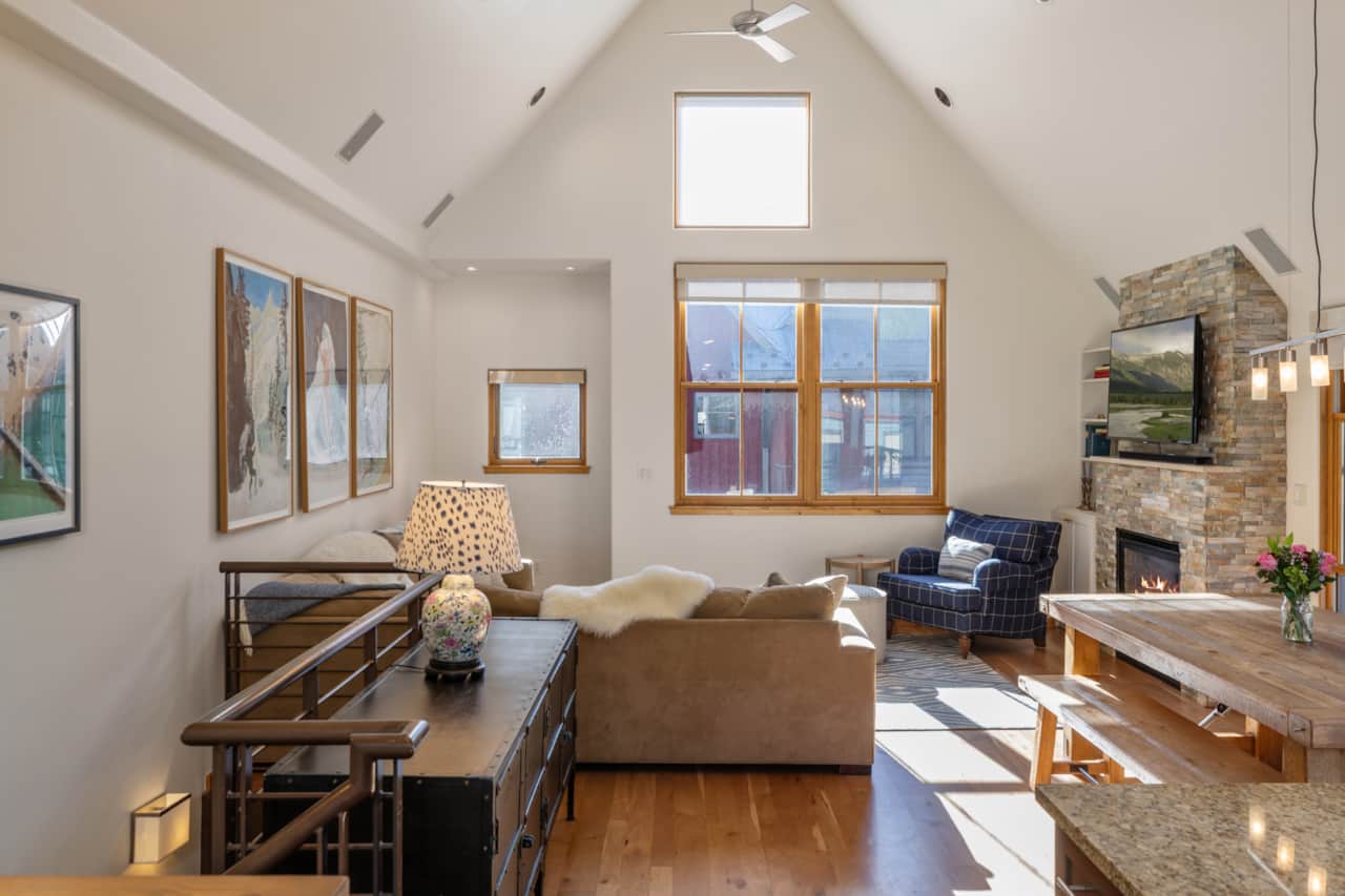 Spacious and open living room area with plenty of light