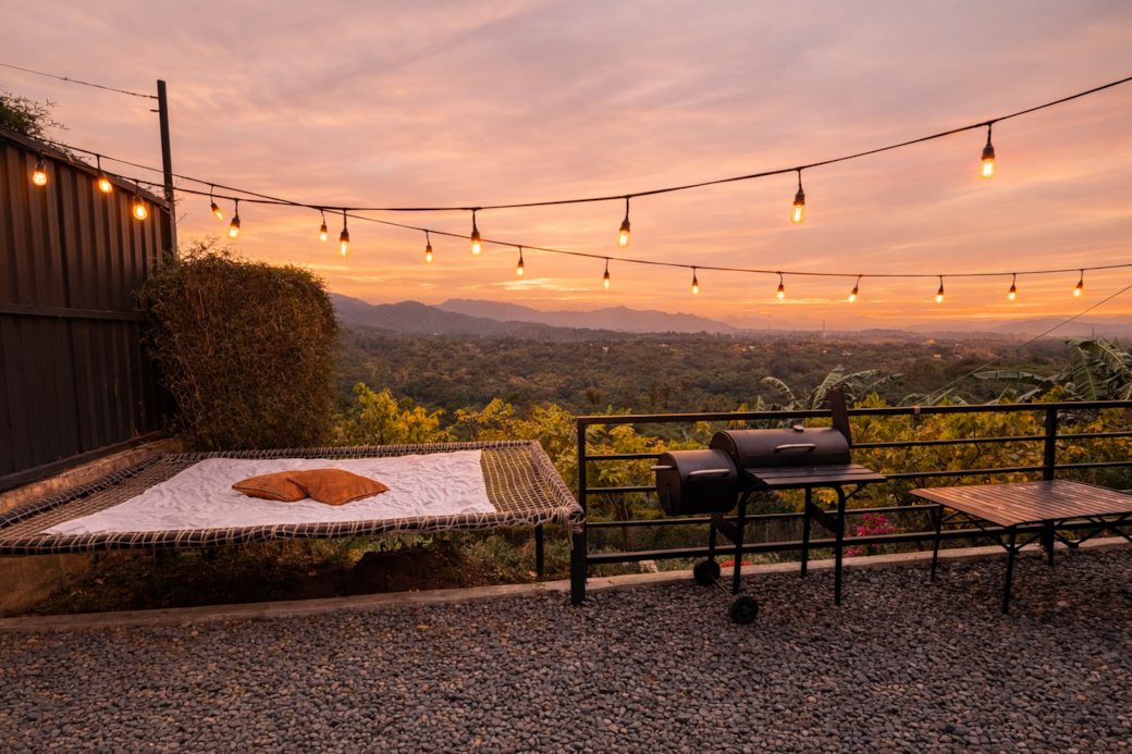 Private Hammock & Grilling Station