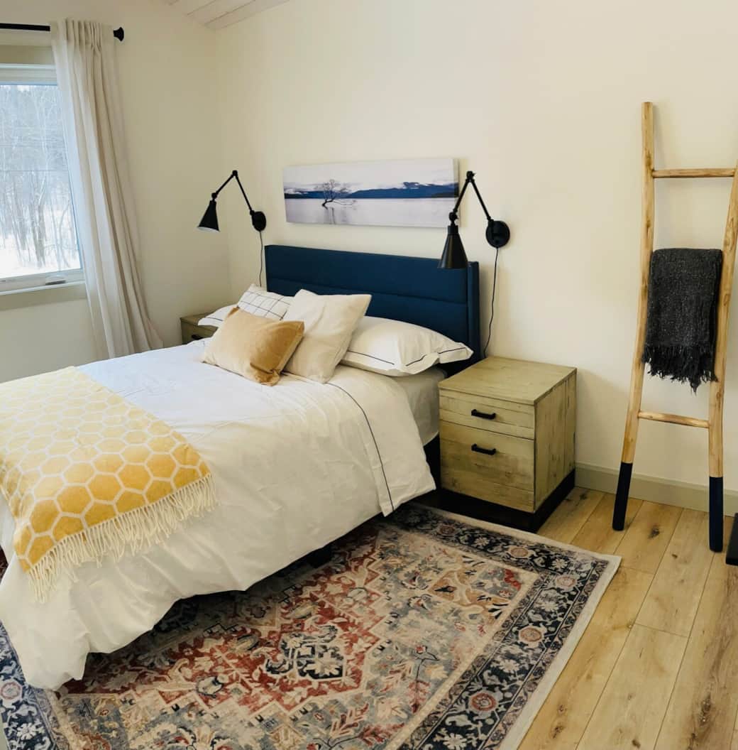 Loft bedroom with double bed