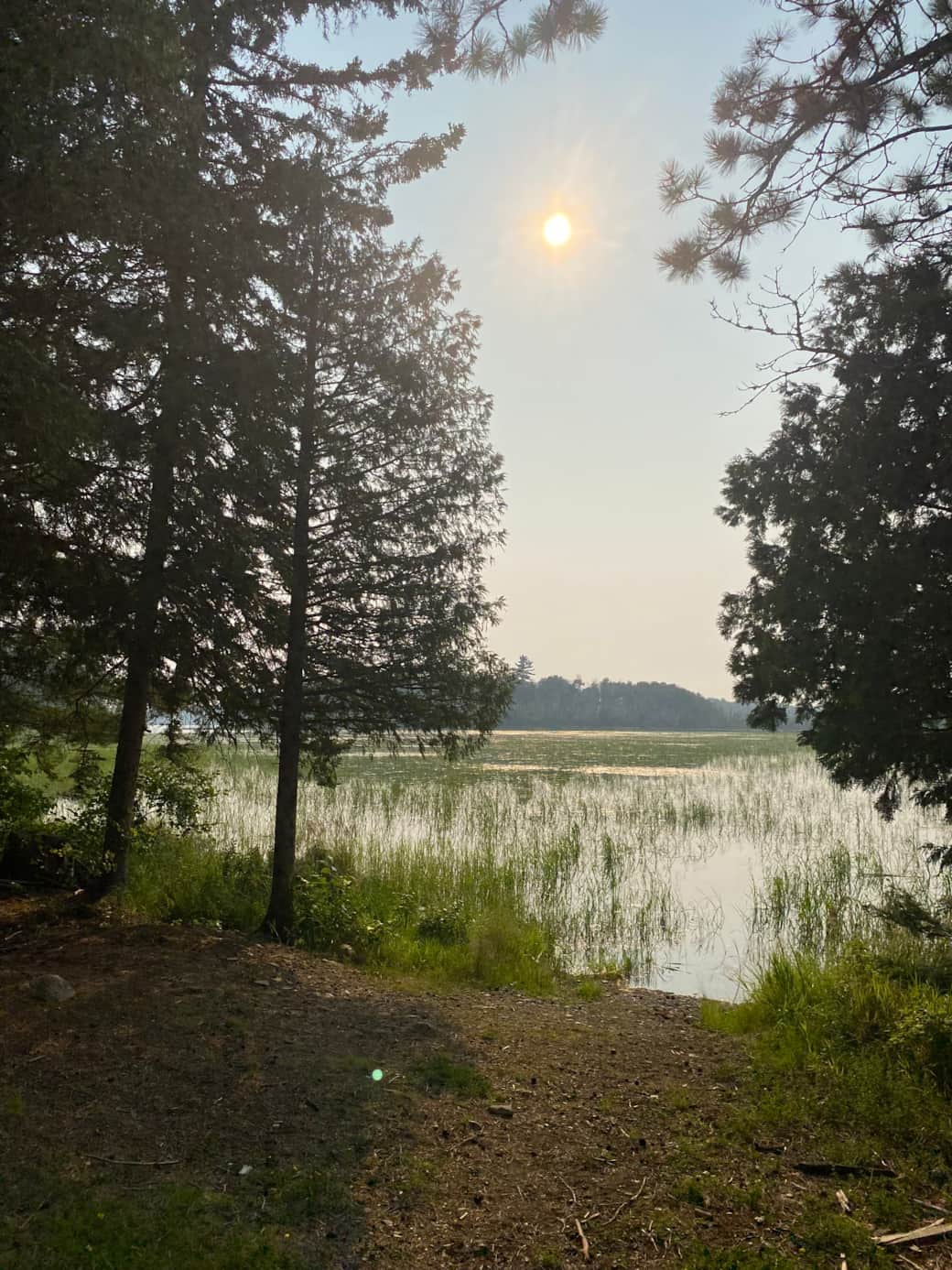 Communal Firepit Overlooking Sand Lake