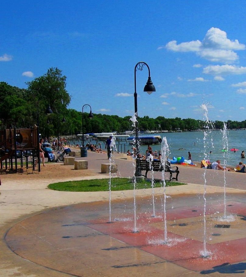City Beach & Splash Pad in Clear Lake, Iowa