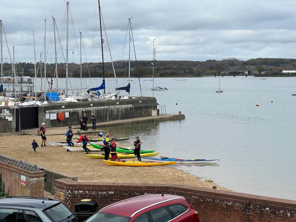 Kayaking from beach 