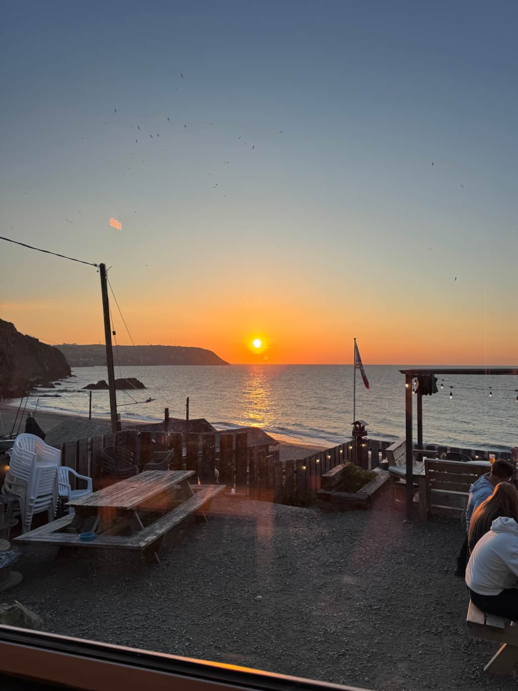 Sunset views over the water - alfresco dining