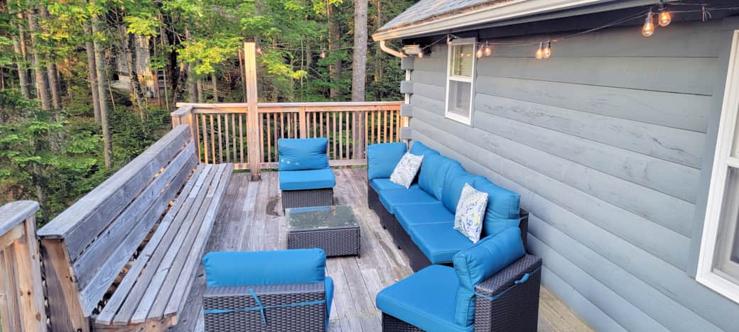 Back Deck with Webber Grill