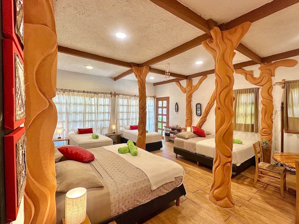 Room on the beach, equiped mini fridge, microwave and coffe machine, private bathroom