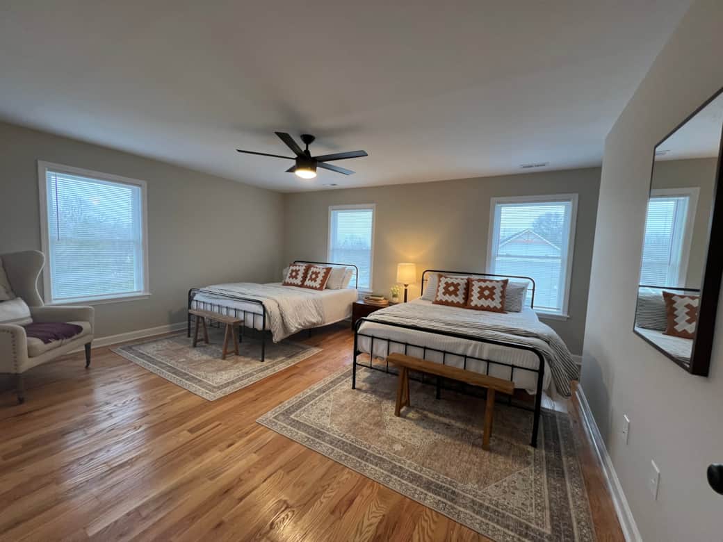 Upstairs Double Queen Bedroom
