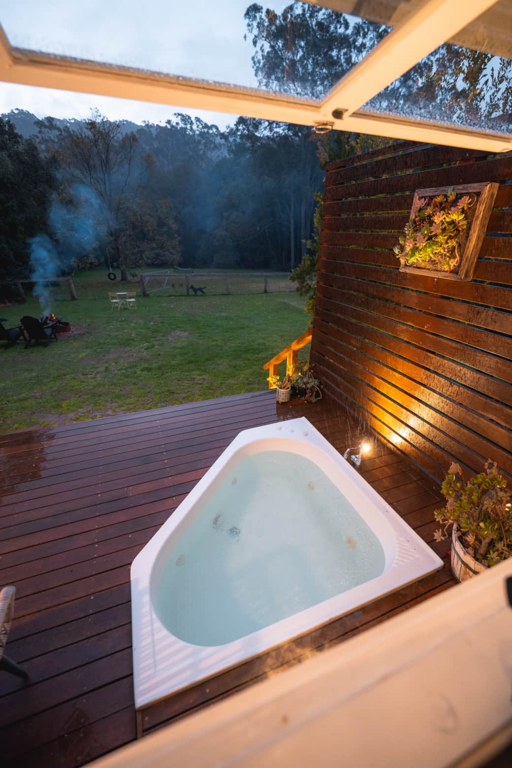 outdoor spa bath on the deck outdoor spa bath on the deck