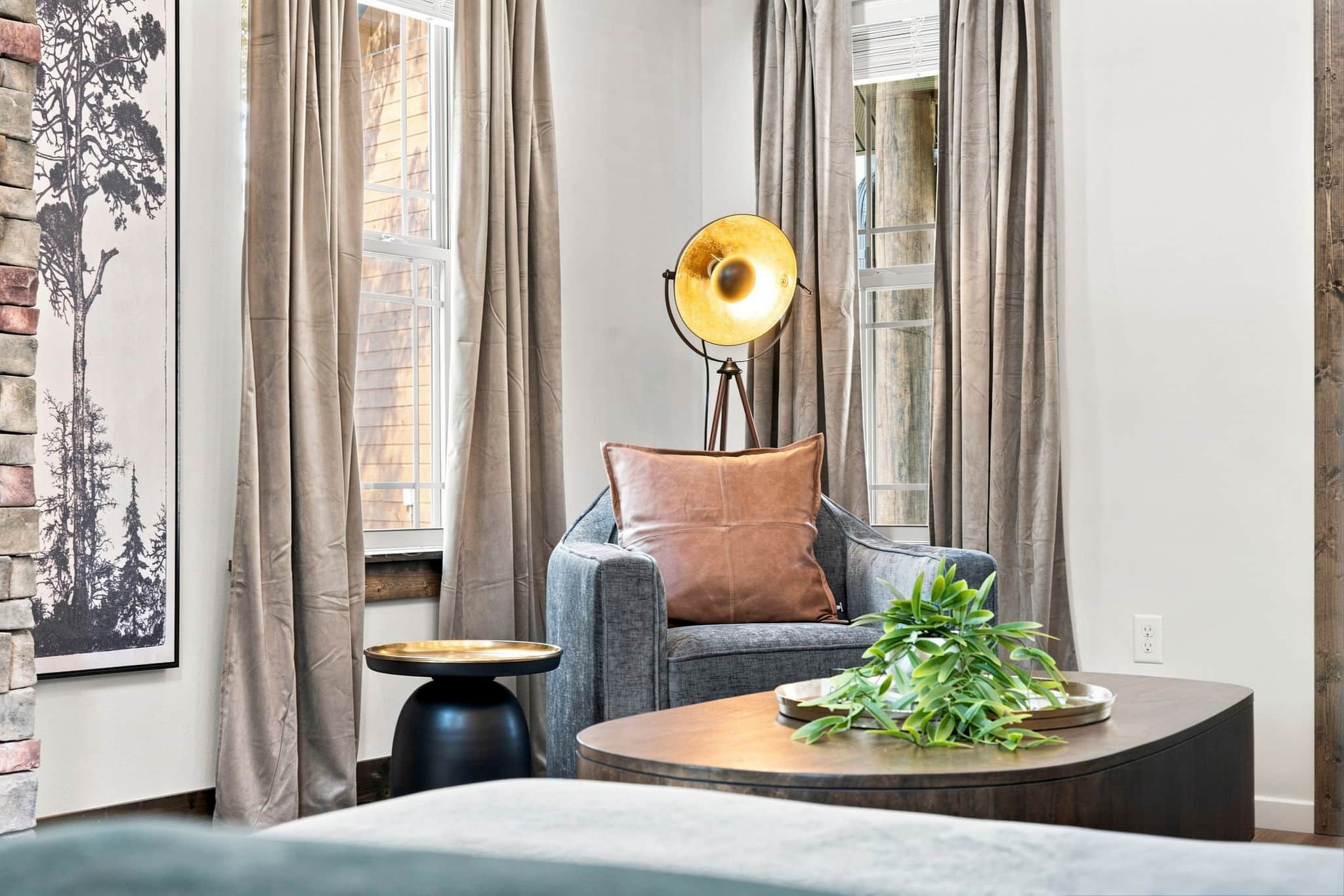 Relax and read in this cozy nook
