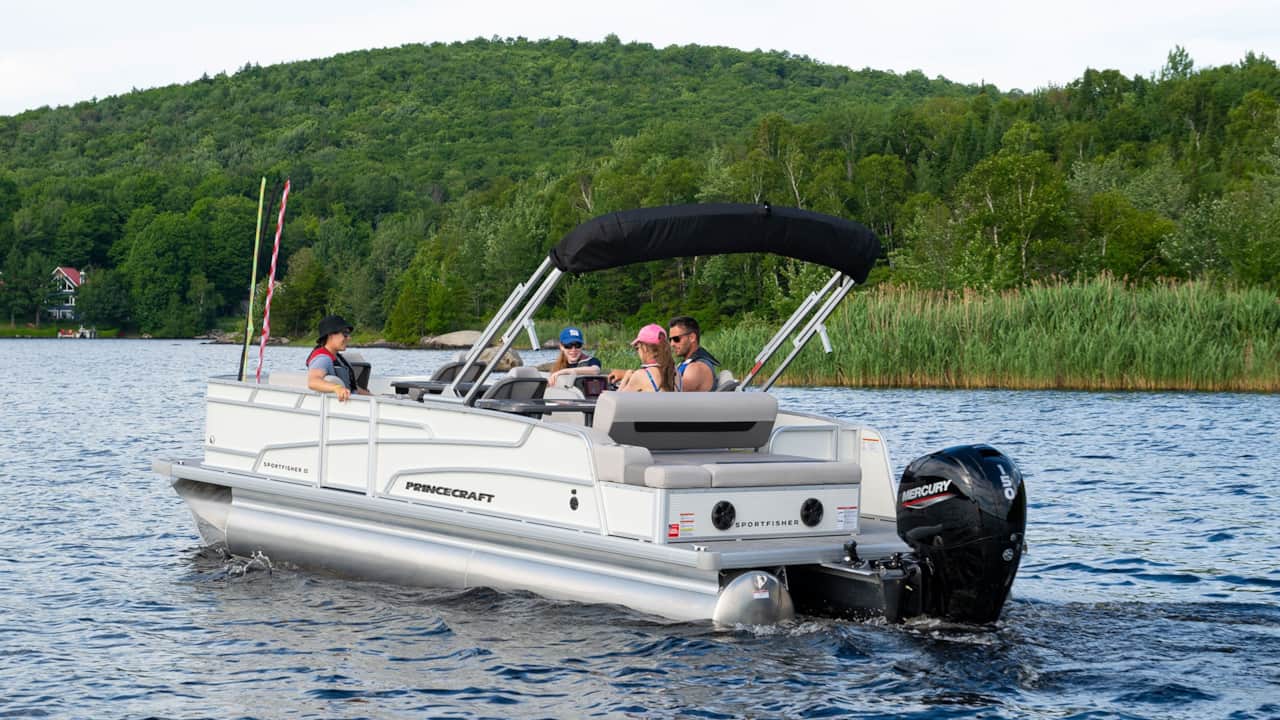 Our boats have 90 hp motors
