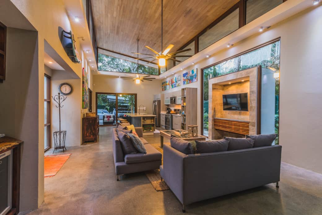 Open living room concept with lots of natural light