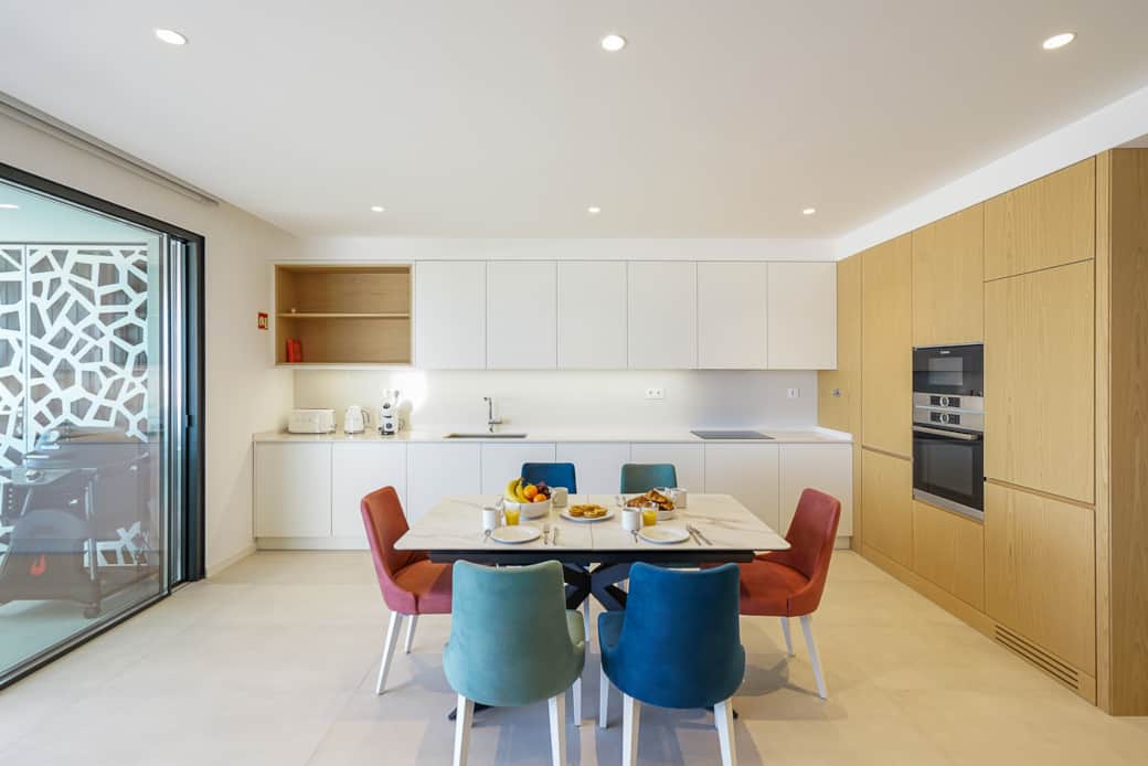 Kitchen and dining area