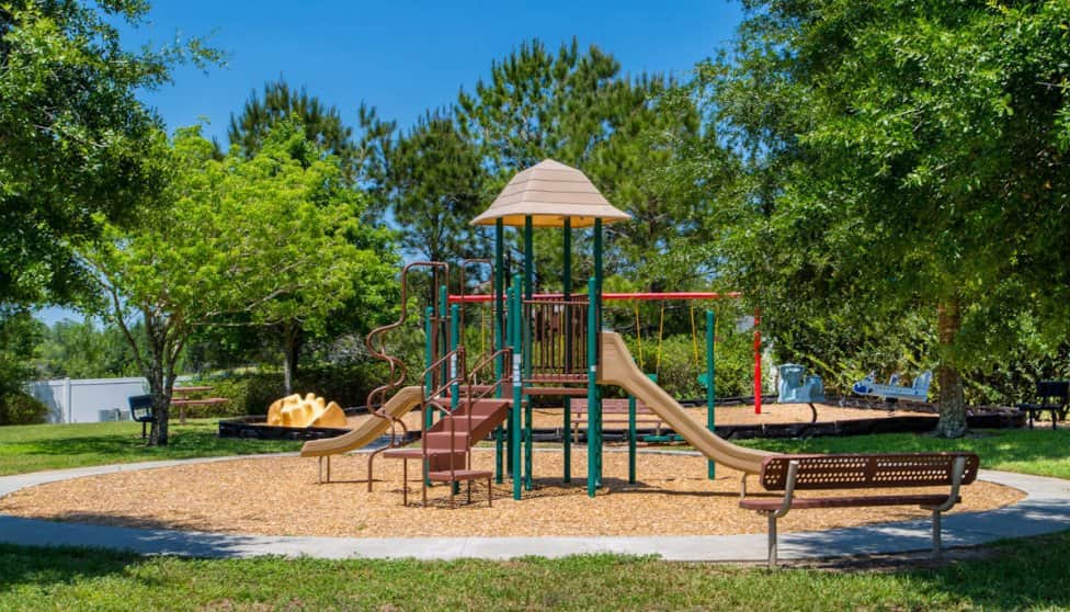 A children's playground in Legacy Park