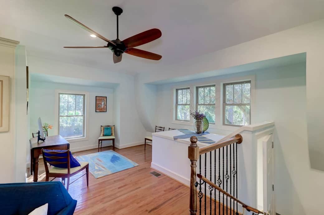 Dining area with view of garden