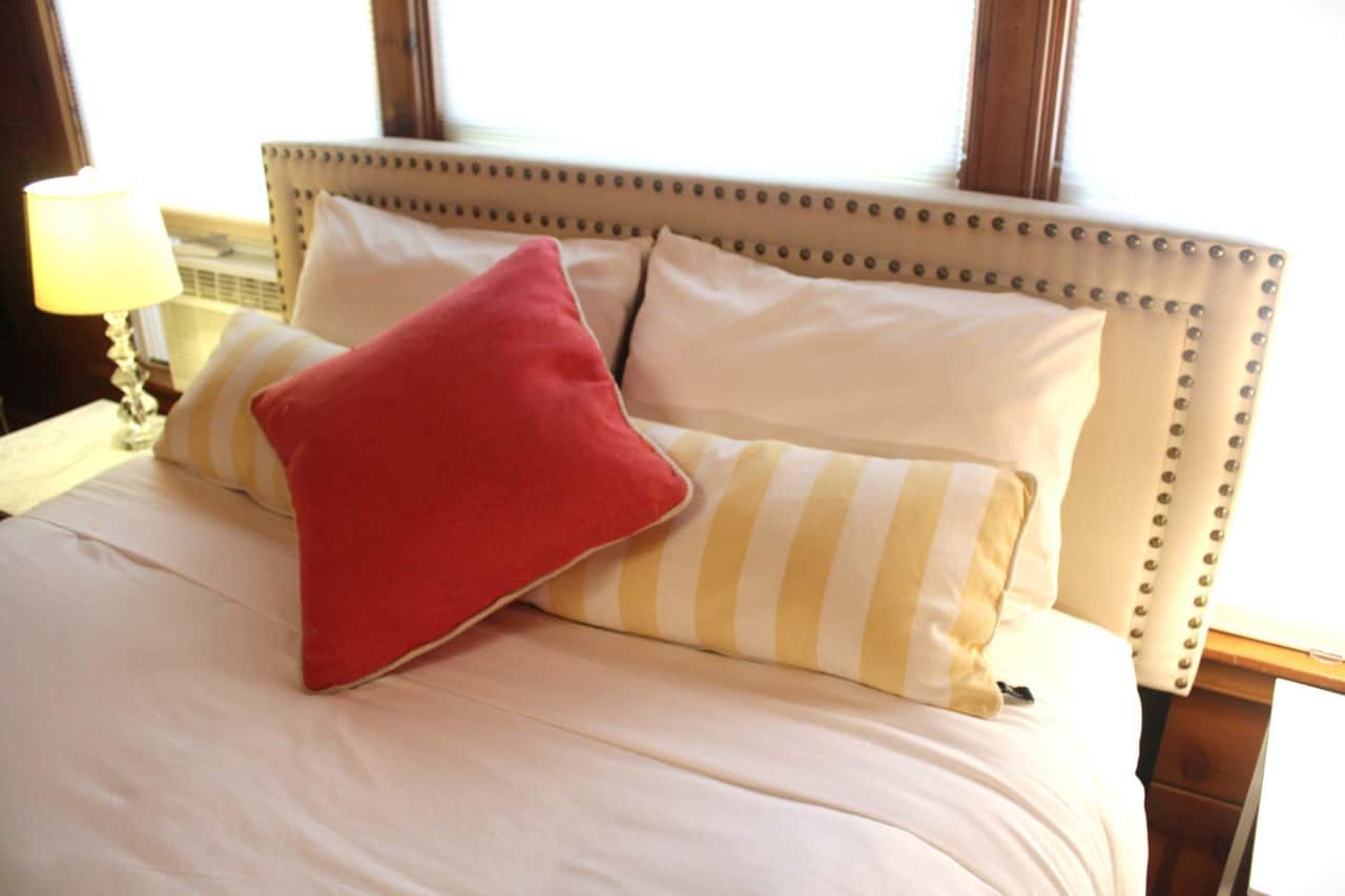 Luxury beds with soft blankets to keep you cozy