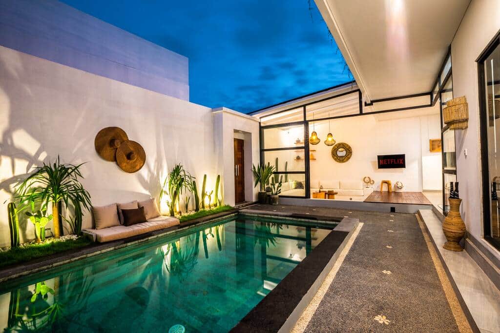 This stunning Canggu Villa is a dream home away from home while you're exploring the beauty of Bali