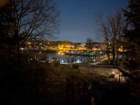 Harbor at night