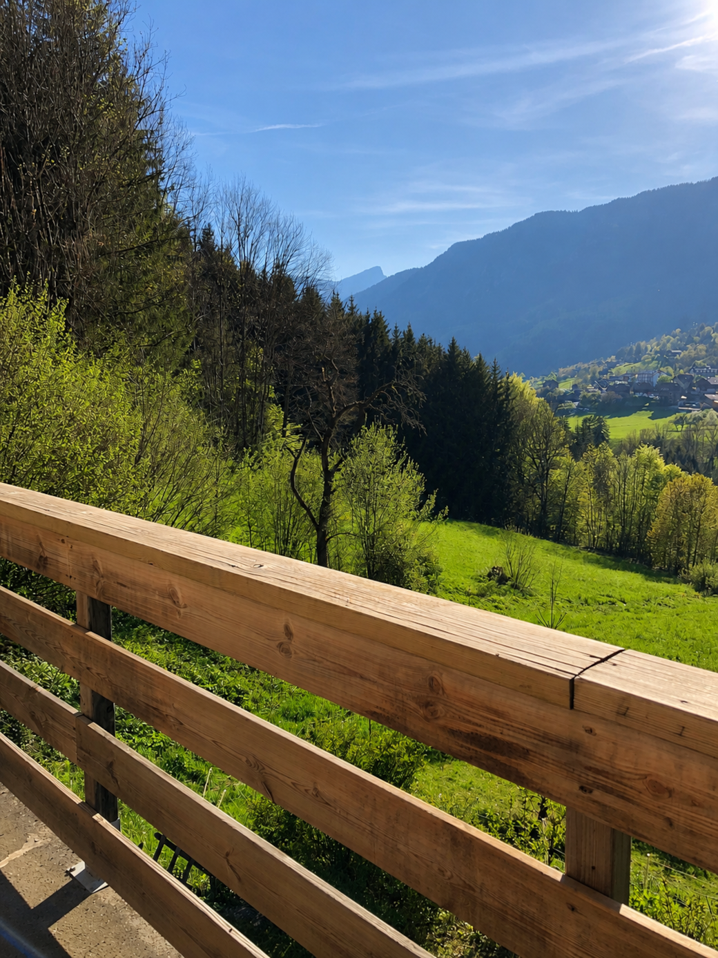 La vue depuis le balcon