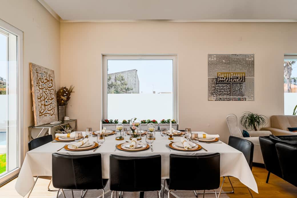 Dining Room: A chic and elegant area to relax and enjoy quality meals with your family.