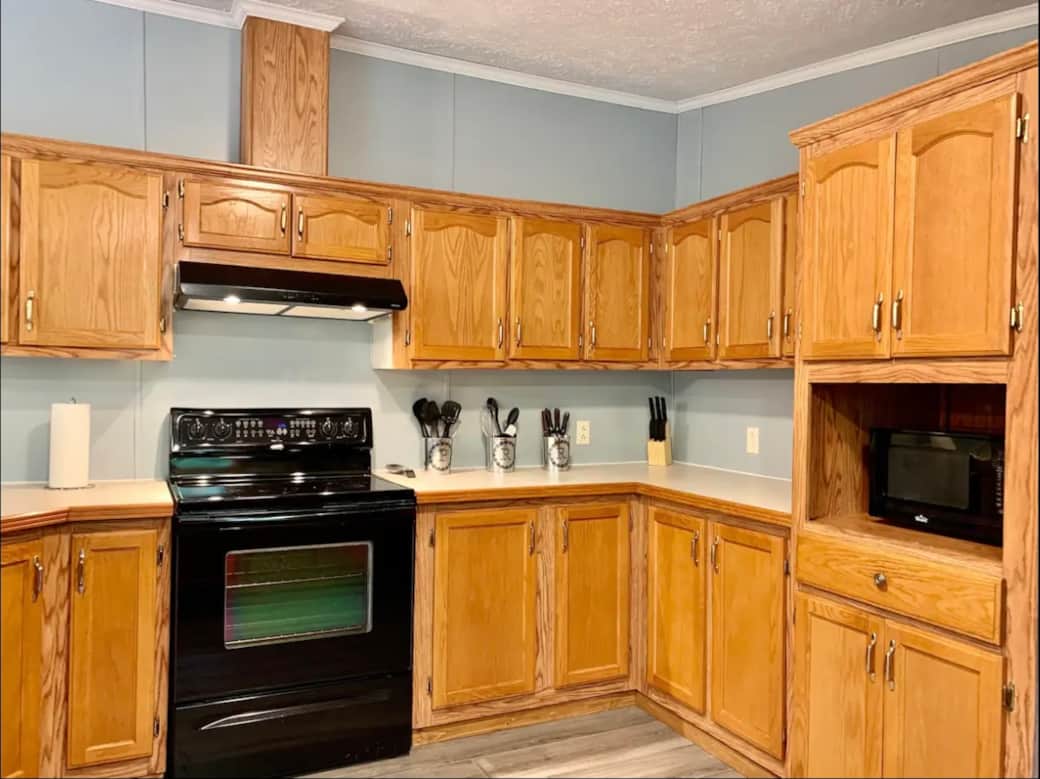 Stocked with most of your cooking needs. 