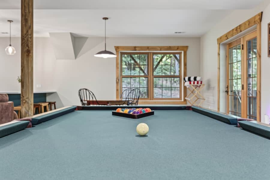 8 foot slate pool table
