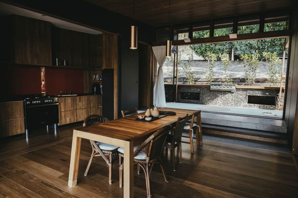 Open living dining area 