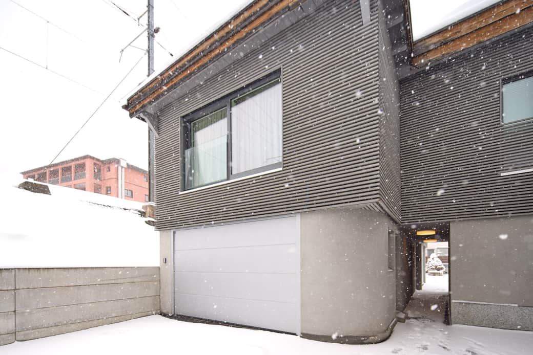 Sicht aussen mit Gang