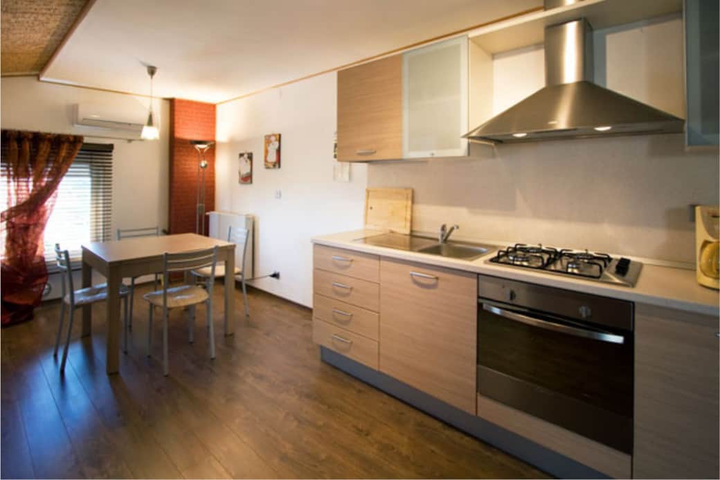 ZONA CUCINA PRANZO MANSARDA AL GALLO