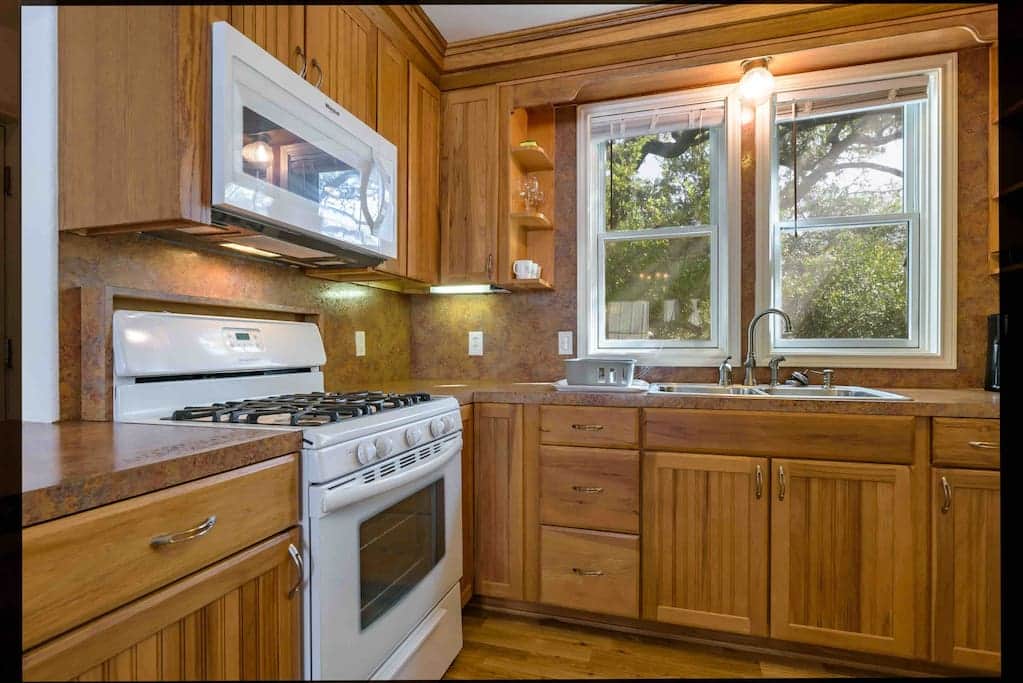 Kitchen area for meal preparations