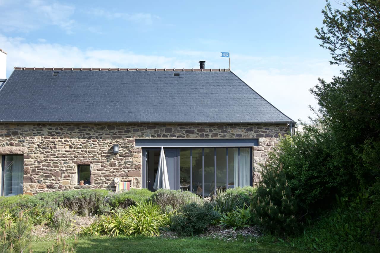 Vue depuis le jardin du gîte de bord de mer pour 2 personnes