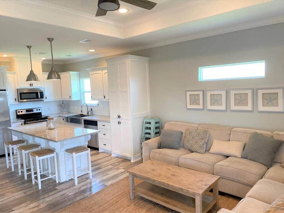 Open concept Living and Kitchen