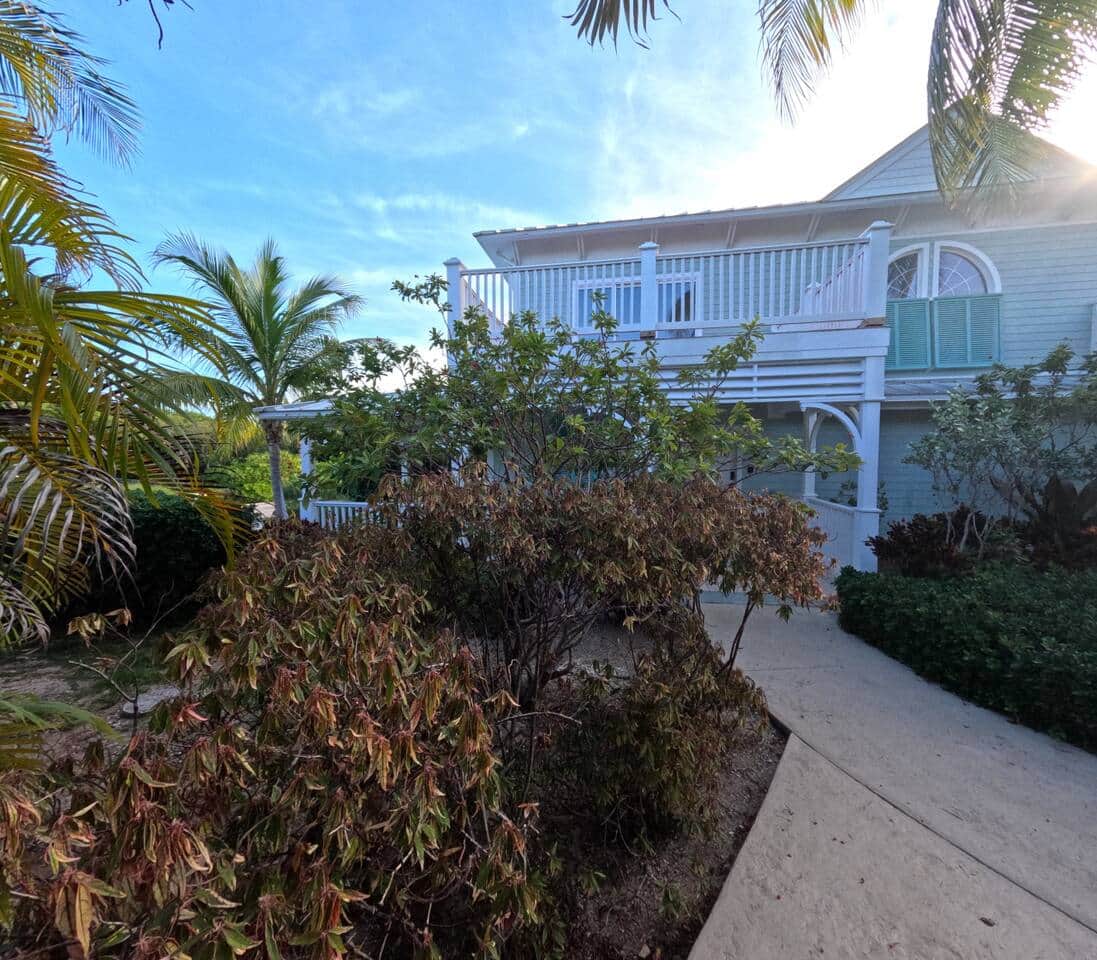 Villa Exterior View from Hedge