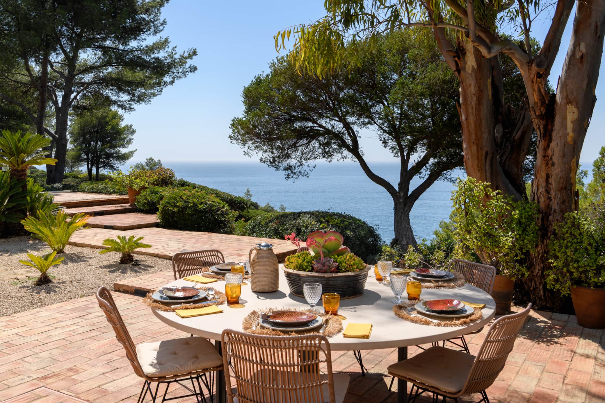 Sea views from the cliff-top estate of Villa Al Manara, Carvoeiro