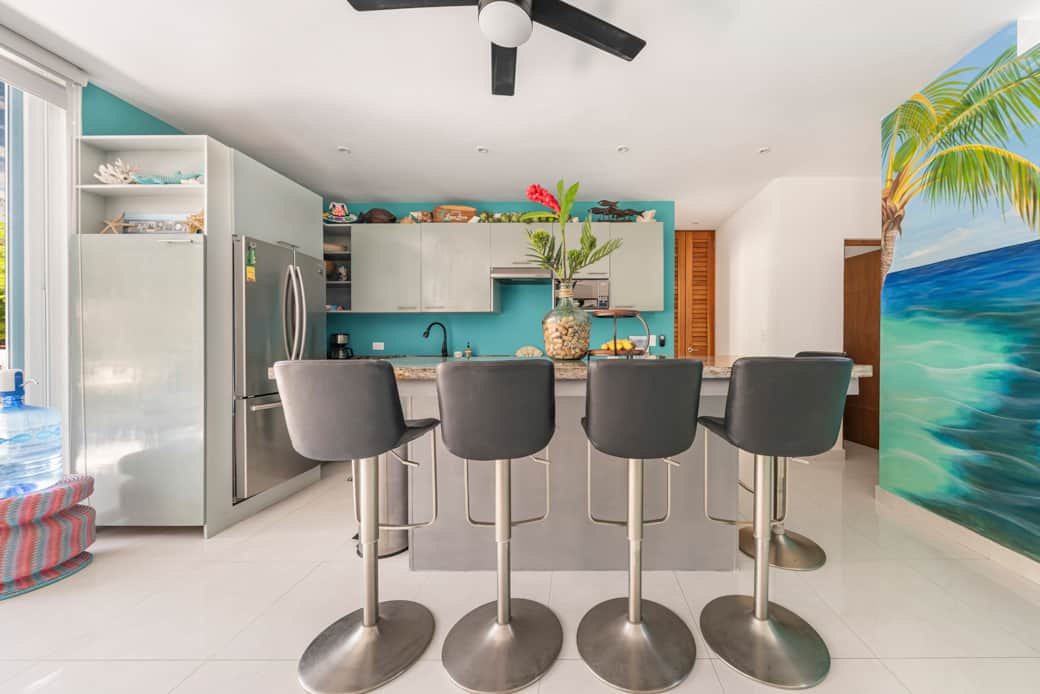 Vacation Rental Isla Mujeres-Taste of Isla-Casa Luna Loca-Punta Sur-Kitchen