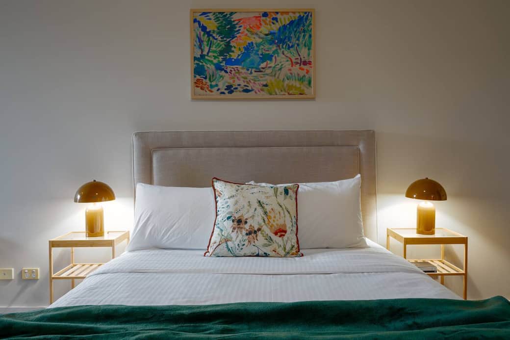 Spacious master bedroom with queen sized bed Spacious master bedroom with queen sized bed