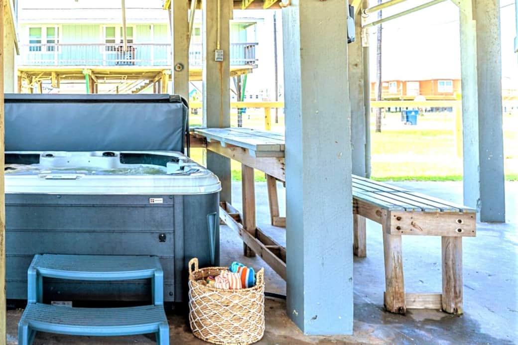 Not just a hot tub - an experience with your whole family.  Many times we put the kids in and just sit at the tables and enjoy the breeze.