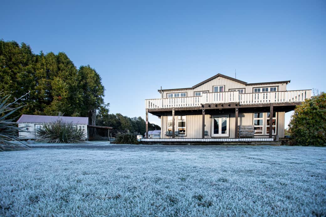 Lodge & Cabin Exterior – View from Garden