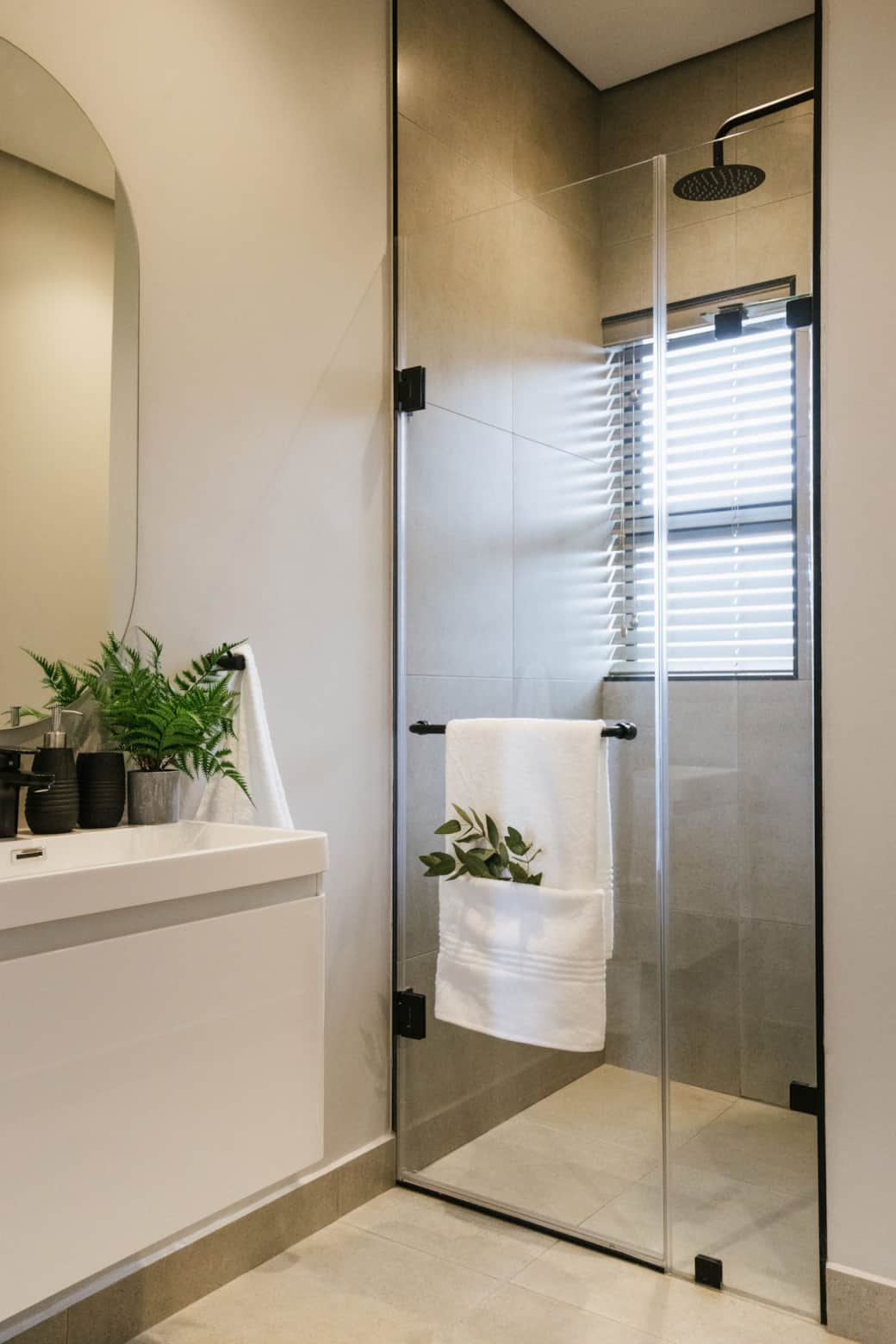 Clean, full bathrooms